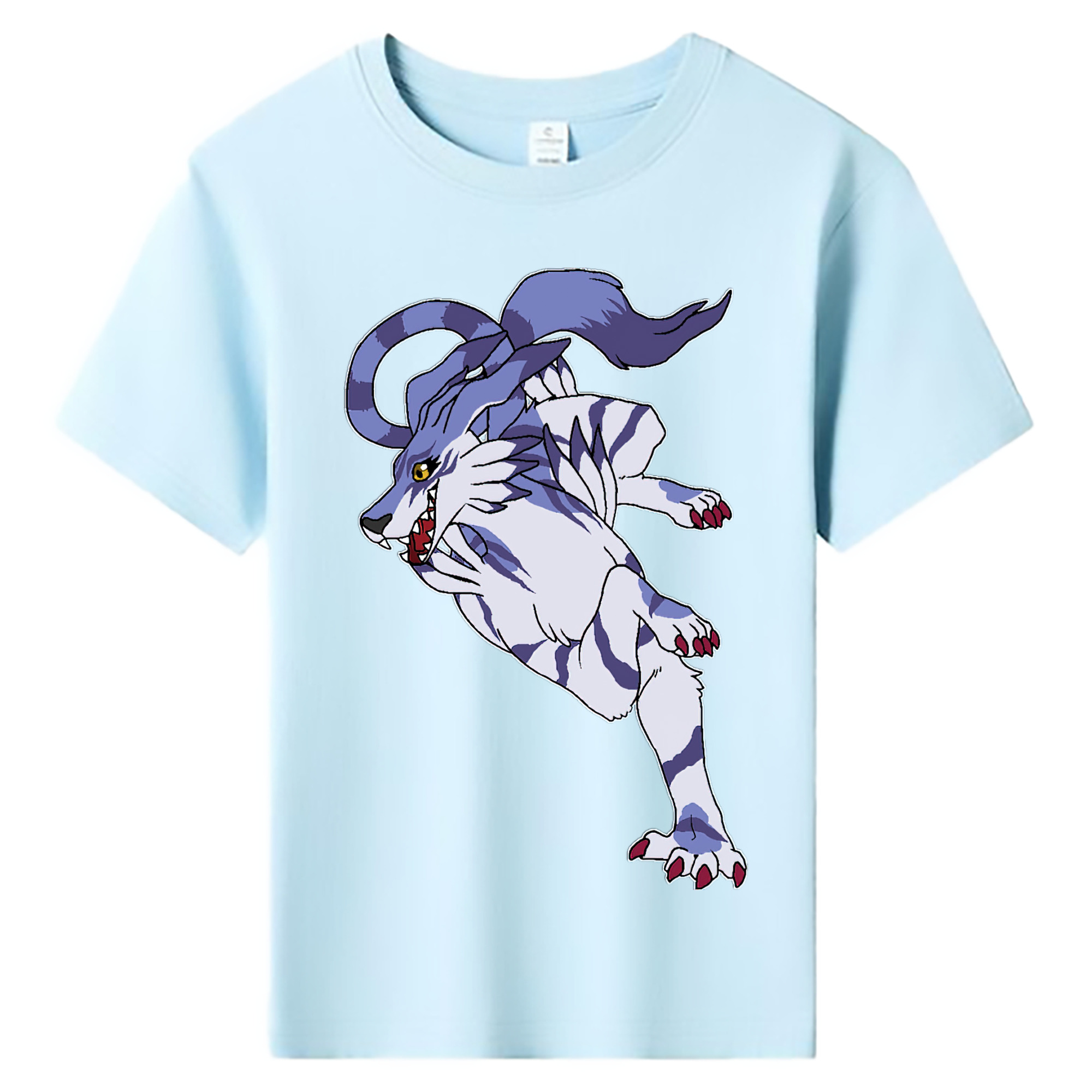 （画像用） Digimon デジタルモンスター/デジモン 綿100％キッズTシャツ（フロントプリント）